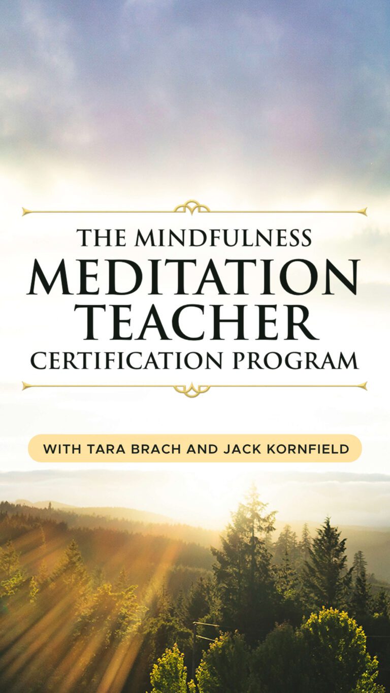 The Mindfulness Meditation Teacher Certification Program by Jack Kornfield and Tara Brach