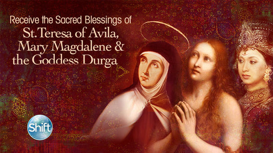 Receive the Sacred Blessings of St. Teresa of Avila, Mary Magdalene & the Goddess Durga with Mirabai Starr