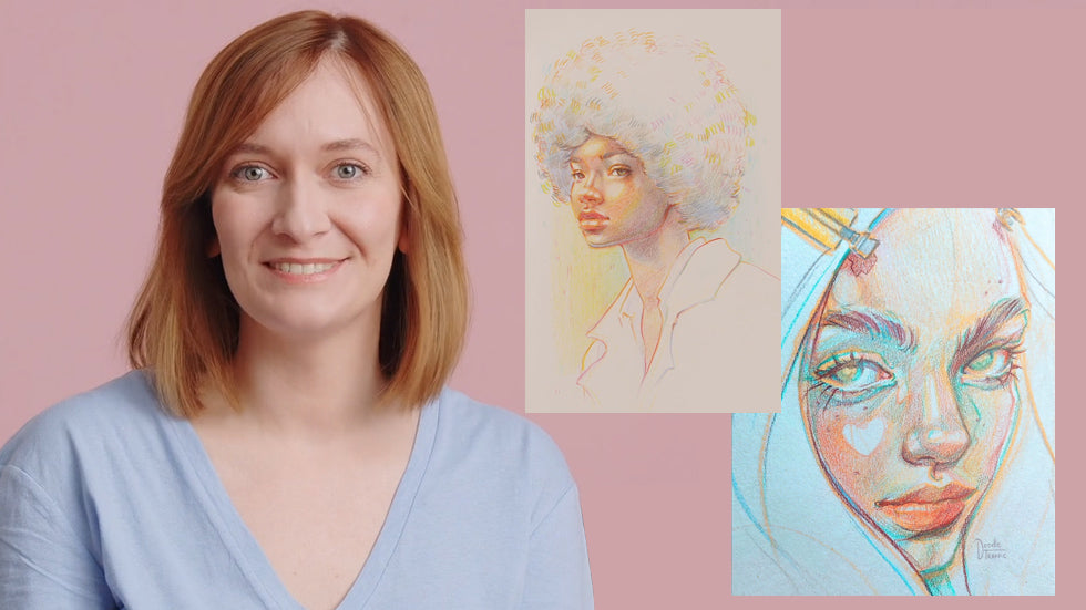 Vibrant Portrait Drawing with Colored Pencils by Gabriela Niko (Coupon & Review)