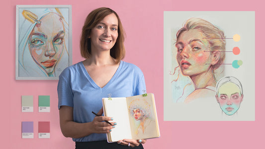 Vibrant Portrait Drawing with Colored Pencils by Gabriela Niko (Coupon & Review)